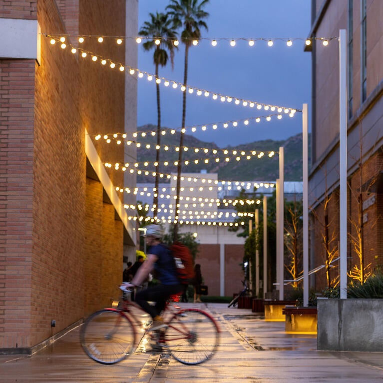 Campus at night